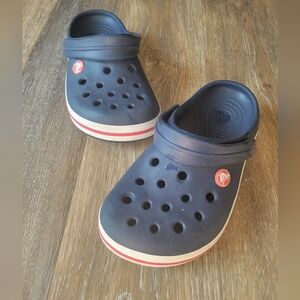 Kids Boys Girls Toddler Crocs Navy Blue J2